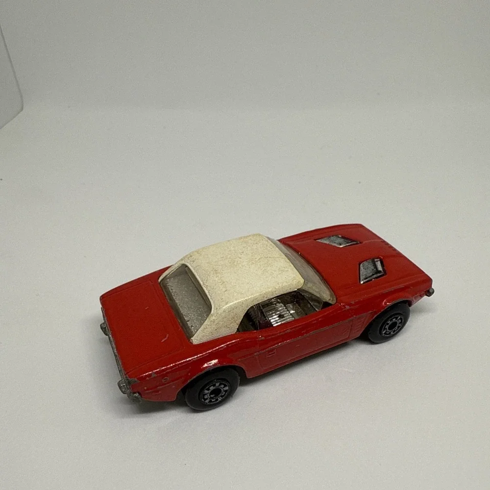 Vintage Red Dodge Challenger #1 1975 Matchbox Lesney Diecast Toy Car